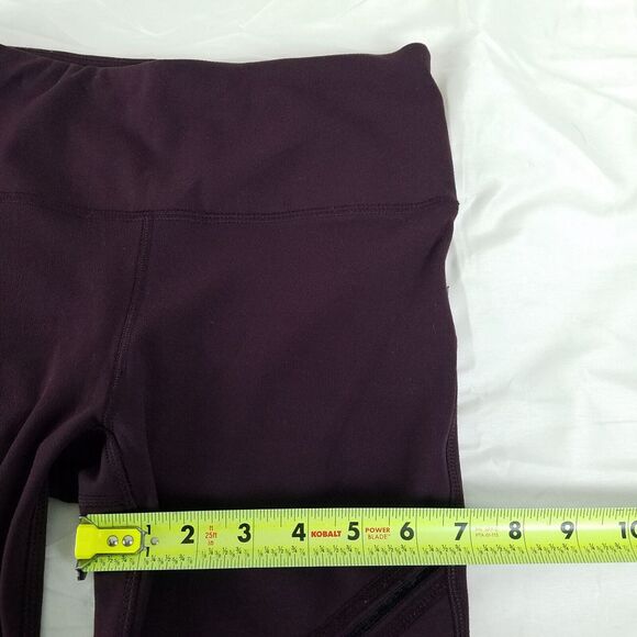 Mono B Leggings Womens Small Red Low Rise Maroon Activewear Workout Yoga Pants - Picture 5 of 13